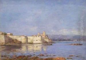 The Port of Antibes by Eugene Boudin