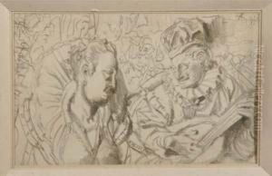The Harlequin by Adolph von Menzel