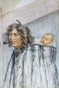 Maori Woman & Child