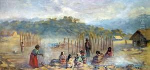 Maori Cooking, Whakarewarewa