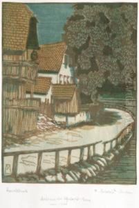 "motiv Aus Der Ilzstadt-passau Um 1900" by Ferdinand Von Mirwald