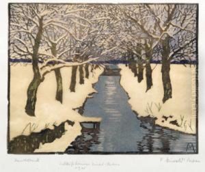 "schleisheimer Kanal-dachau 1905" by Ferdinand Von Mirwald