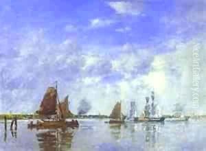 The Meuse At Dordrecht 1882