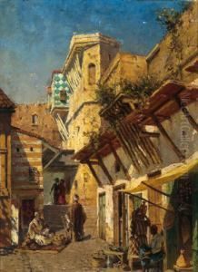 Orientalische Strasenszene