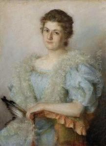 Damenportrait by Therese Von Mor