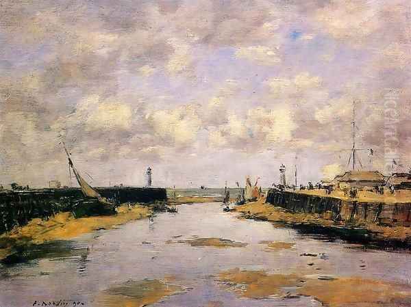 Trouville the Jettys Low Tide 1890 - view 1