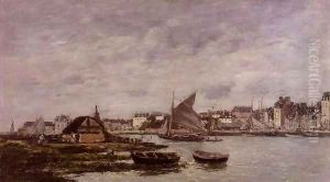 Trouville the Port 1869 by Eugene Boudin