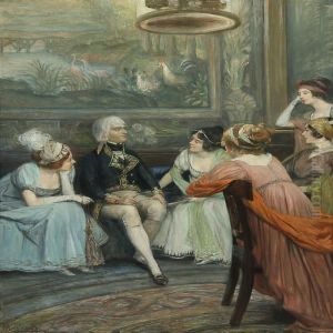 Gentleman Surrounded By Beautiful Women Gentleman Surrounded By Beautiful Women