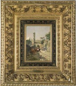 Street Scene In Jerusalem by Rudolf Otto Von Ottenfeld