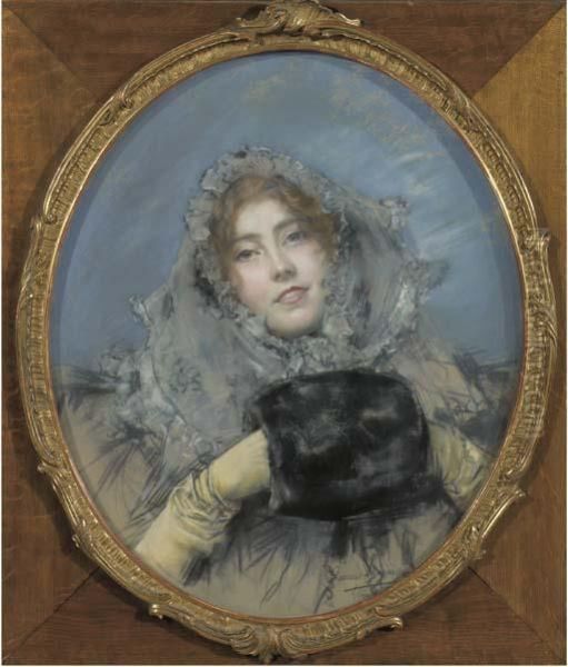 Portrait Of An Elegant Lady Dressed For Winter - view 1