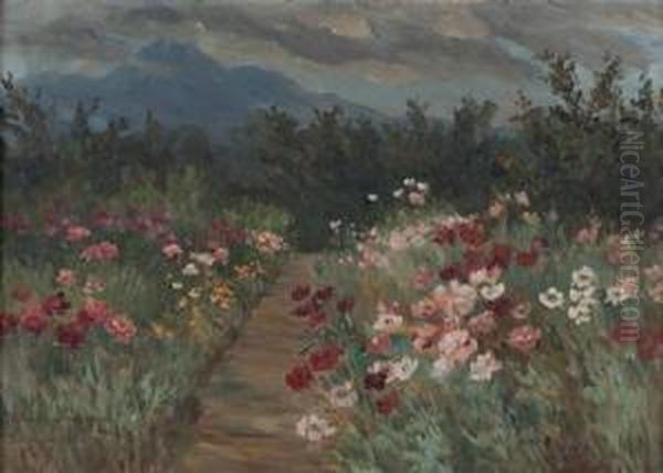 "bluhendergarten, Im Hintergrund Der Untersberg Bei Salzburg"pausinger - view 1