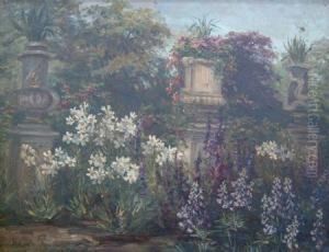 Flower Garden by Helene Paula Von Pausinger