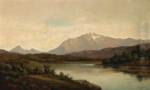 A River Landscape by Carl Von Perbandt