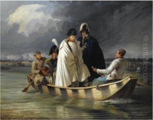 Napoleons Berfahrt Aus Der Lobau Nach Der Verlorenen Schlacht Bei Aspern (napoleon Leaving The Lobau After The Defeat At The Battle Of Aspern) by Anton, Ritter Von Perger