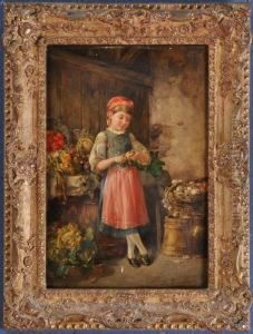 Peeling An Orange by Franz Von Persoglia