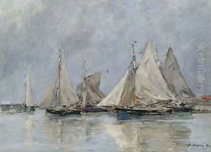 Barques de peche à Trouville