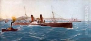 Le Port De Douvres Gagnant La Haute Mer, Circa 1900 Le Port De Douvres Gagnant La Haute Mer, Circa 1900