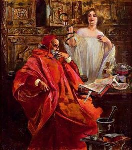 Der Alchimist by Carl Theodor Von Piloty