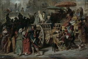 Die Letzte Fahrt Der Girondisten. by Carl Theodor Von Piloty