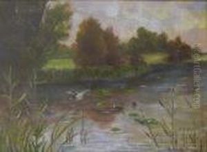 Landscape With Duck by Dimitri Von Prokofiev