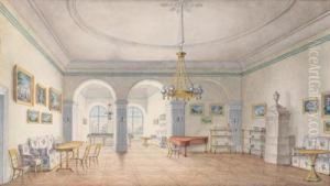 Entwurf Fur Einen Salon Im Palais Radziwill by Luise Furstin Von Radziwill