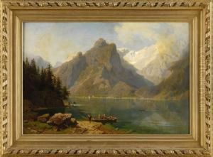 Ausflugler Am Konigsee. by Ernst Von Raven