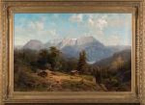 Pejzaz Alpejski by Ernst Von Raven