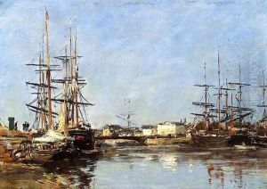 Trouville Beach Scene2 1888-1895