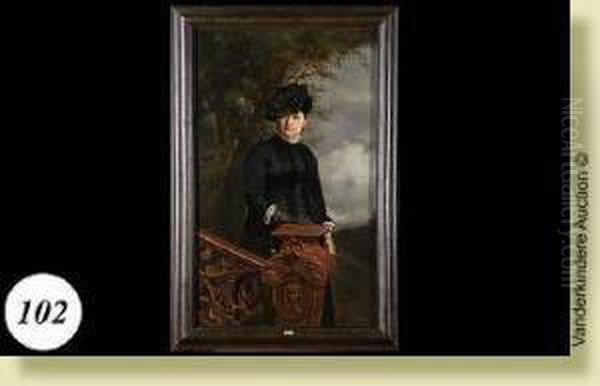 Portrait Trois-quart D'une Dame De Qualite - view 1
