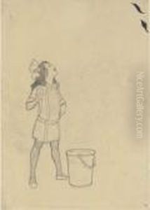 A Fine Drink by Ferdinand, Freiherr Von Reznicek