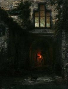 Einbruch Bei Mondschein by Ludwig C.F.W. Von Rossler