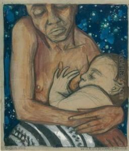 Mutter Und Kind. Verso: Entwurf Fur Ein Polyptychon. Mutter Und Kind. Verso: Entwurf Fur Ein Polyptychon.