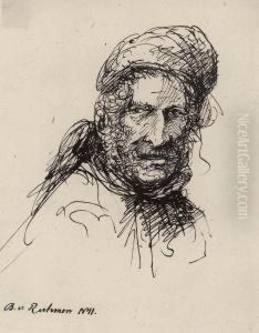 Bildnis Eines Mannes Mit Kappe by Carl Friedrich Von Rumohr