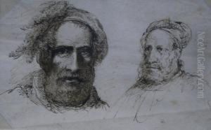 Portrait Studies Of Aman's Head