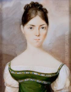 Ritratto Di Fanciulla In Abito Verde by Karl Von Saar