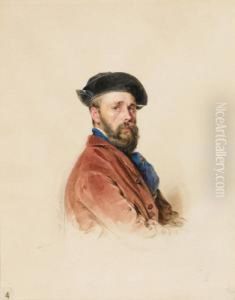 Ritratto Di Uomo Con Berretto Nero