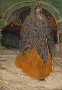 Russisches Madchen Im Winter. by Alexander Von Salzmann