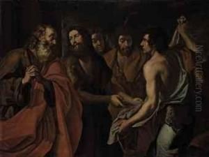The Brothers Of Joseph Showing Jacob Joseph's Blood-stained Coat