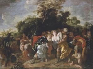 The Brothers Of Joseph Showing Jacob Joseph's Blood-stainedcoat