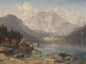 "the Vordere Langbath See With The Imperial Hunting Lodge"