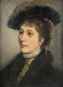 Portrait Of Miss Davenport by Max Von Schmaedel