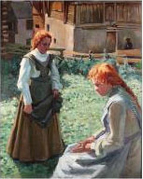 Girls In A Garden - view 1