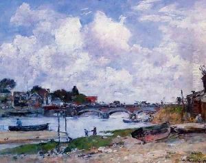 The Bridge over the Toques at Deauville 1895
