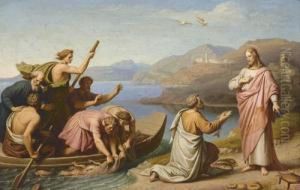 Der Fischfang Des Petrus. by Johann von Schraudolph