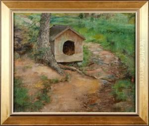 Landskap Med Hundkoja by Ida Eleonora Von Schulzenheim