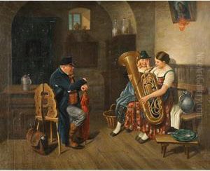 Lezione Di Musica by Adolf Ritter Von Schwarzenfeld