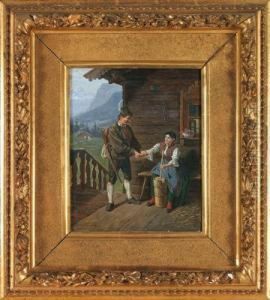 Verabschiedung Des Jagers by Adolf Ritter Von Schwarzenfeld