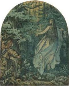Erscheinung Im Walde by Moritz Ludwig von Schwind