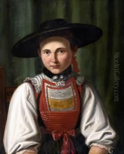 Maria Schrofel Von Poking Bey Starnberg by August Carl Graf Von Seinsheim