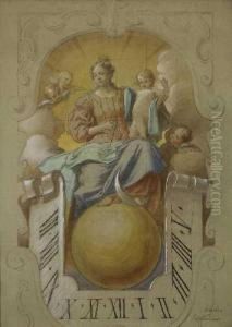 Sonnenuhr. by Rudolf Von Seitz